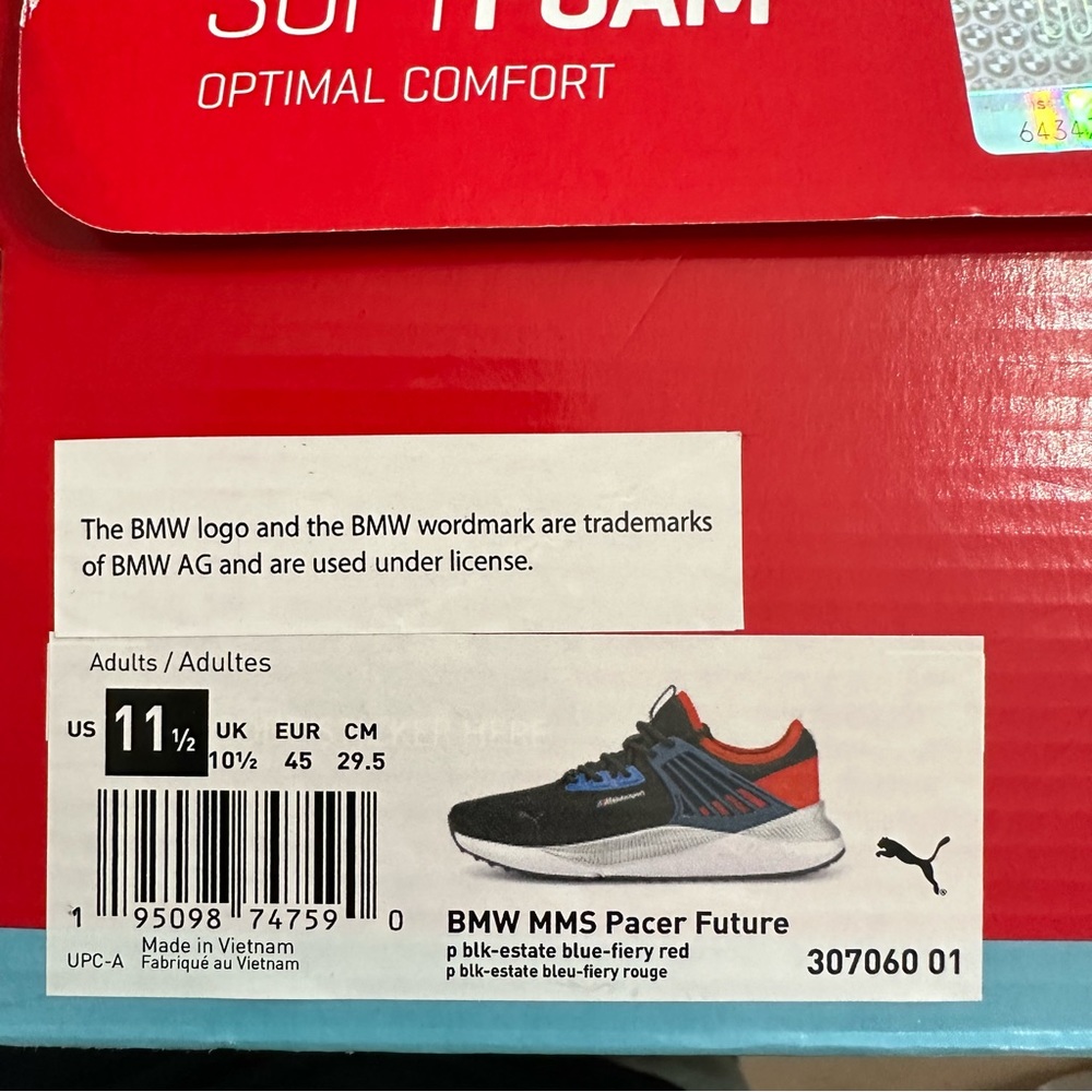 BMW MMS Pacer Future Puma Men’s Sneakers - Picture 4 of 14